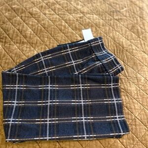 Liverpool Blue and Brown Plaid Pants